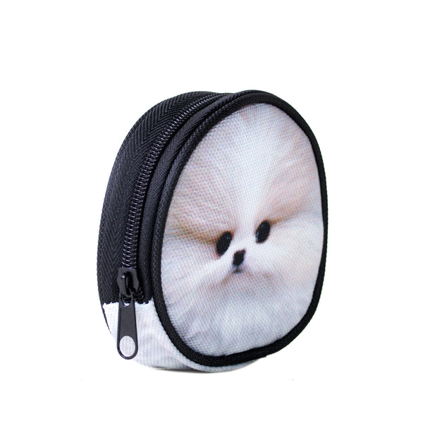 Fluffy Dog Coin Purse-Shelfies-One Size-| All-Over-Print Everywhere - Designed to Make You Smile