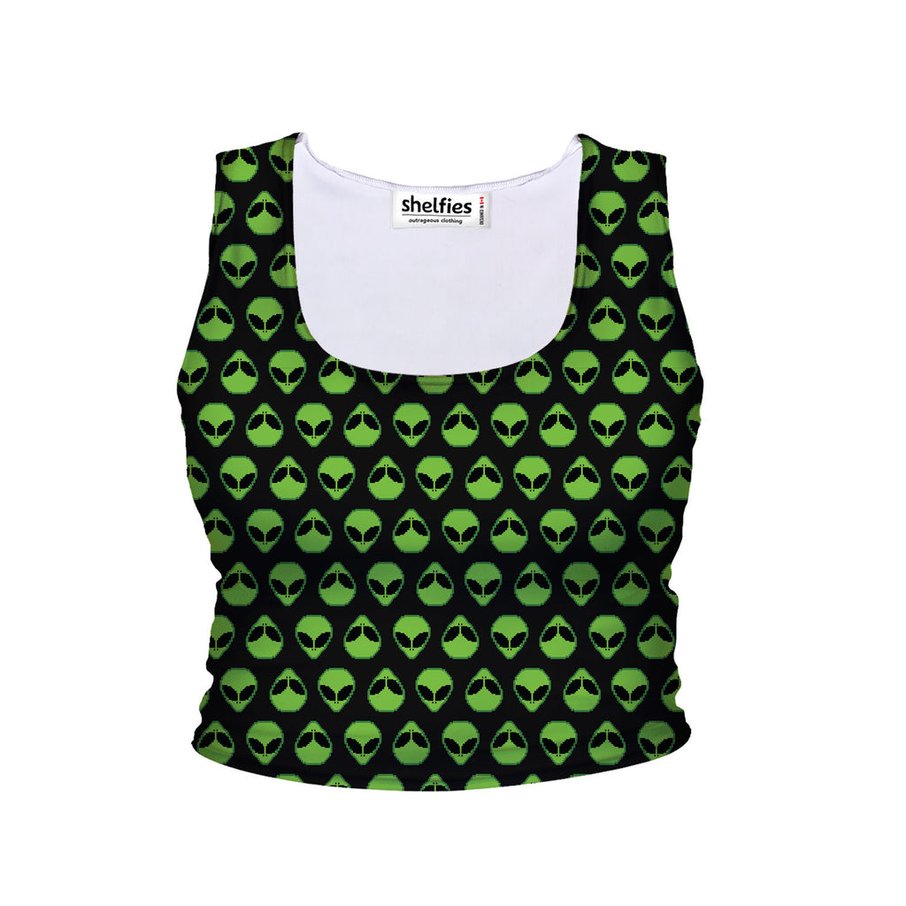 Alienz Crop Tank-Shelfies-| All-Over-Print Everywhere - Designed to Make You Smile