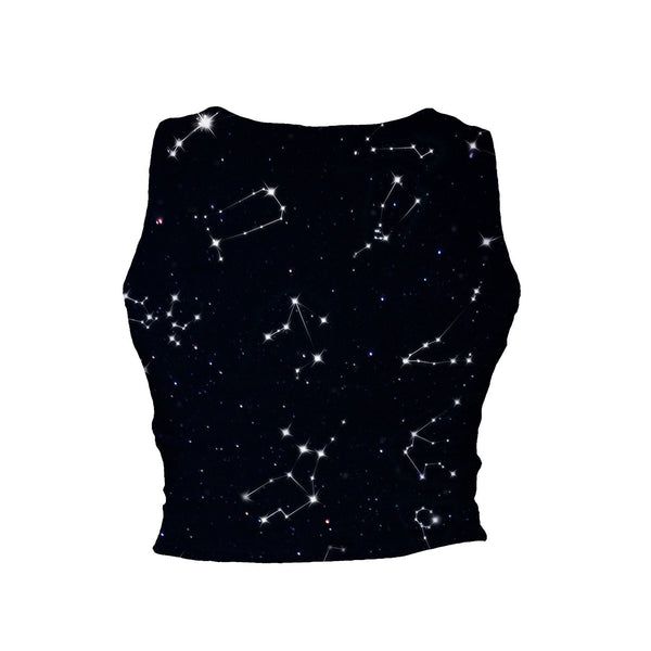 Constellations Crop Tank-Shelfies-| All-Over-Print Everywhere - Designed to Make You Smile