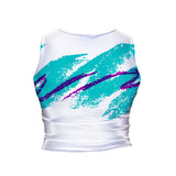 Jazz Wave Crop Tank-Shelfies-| All-Over-Print Everywhere - Designed to Make You Smile