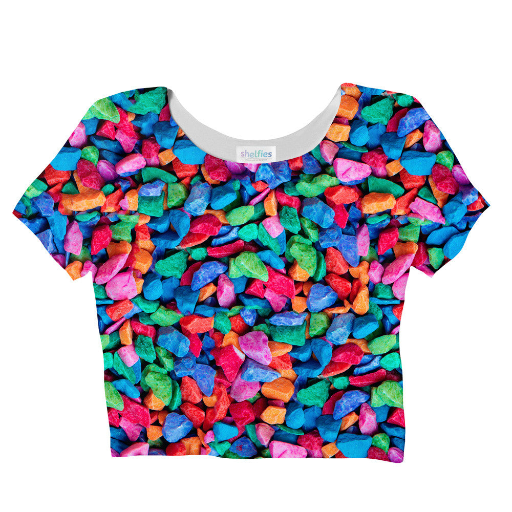 Candy Rocks Invasion Crop Top-Shelfies-| All-Over-Print Everywhere - Designed to Make You Smile