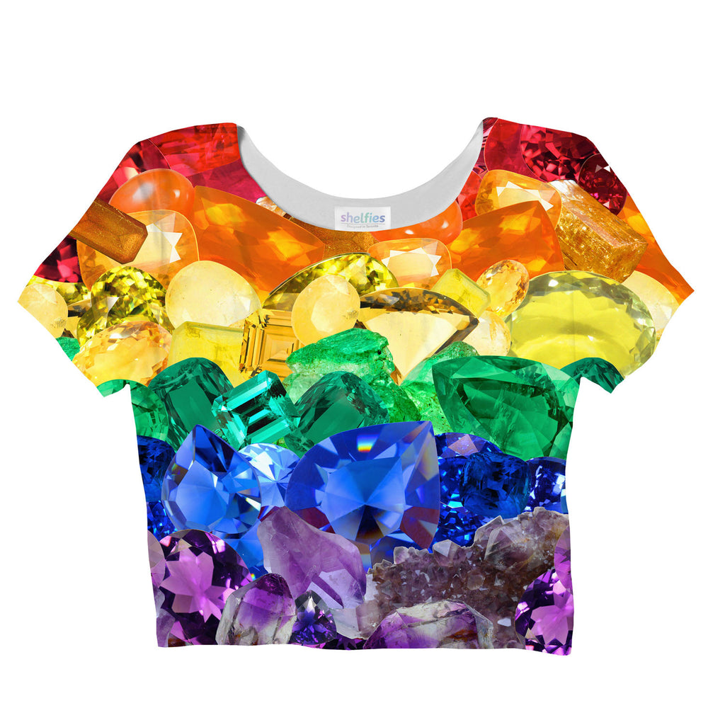 Crystal Pride Crop Top-Shelfies-| All-Over-Print Everywhere - Designed to Make You Smile