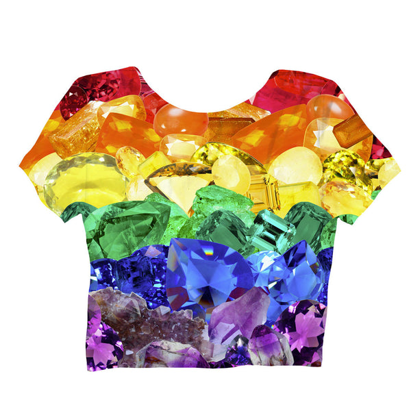 Crystal Pride Crop Top-Shelfies-| All-Over-Print Everywhere - Designed to Make You Smile