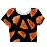 Grilled Cheese Crop Top-Shelfies-| All-Over-Print Everywhere - Designed to Make You Smile