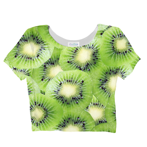 Kiwi Invasion Crop Top-Shelfies-| All-Over-Print Everywhere - Designed to Make You Smile
