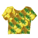 War of The Pineapple Crop Top-Shelfies-| All-Over-Print Everywhere - Designed to Make You Smile