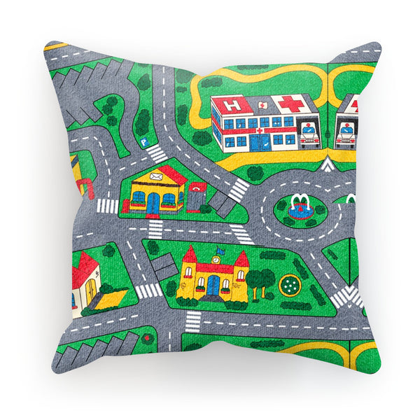 Carpet Track Cushion-kite.ly-18"x18"-| All-Over-Print Everywhere - Designed to Make You Smile
