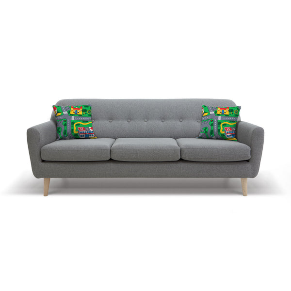 Carpet Track Cushion-kite.ly-18"x18"-| All-Over-Print Everywhere - Designed to Make You Smile
