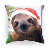 Christmas Sloth Cushion-kite.ly-18"x18"-| All-Over-Print Everywhere - Designed to Make You Smile