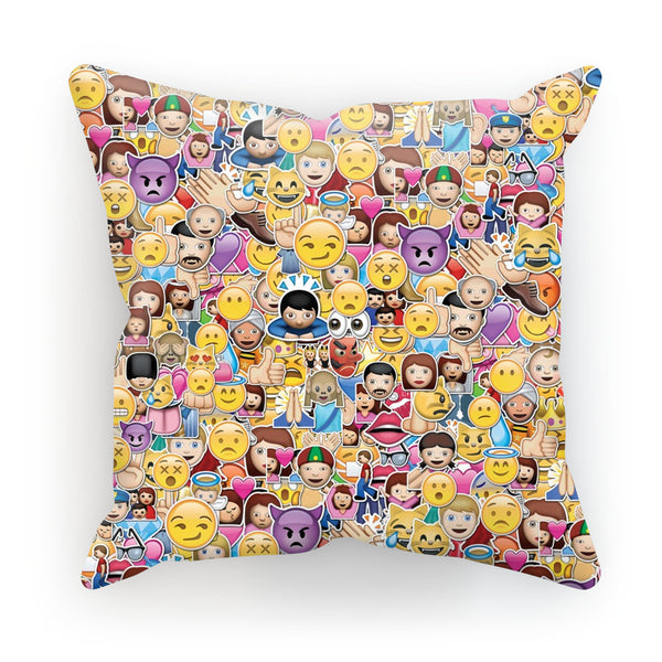 Emoji Invasion Cushion-kite.ly-18"x18"-| All-Over-Print Everywhere - Designed to Make You Smile