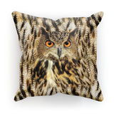 Owl Face Cushion-kite.ly-18"x18"-| All-Over-Print Everywhere - Designed to Make You Smile