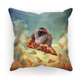 Sloth Pizza Cushion-kite.ly-18"x18"-| All-Over-Print Everywhere - Designed to Make You Smile