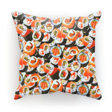 Sushi Invasion Cushion-kite.ly-18"x18"-| All-Over-Print Everywhere - Designed to Make You Smile