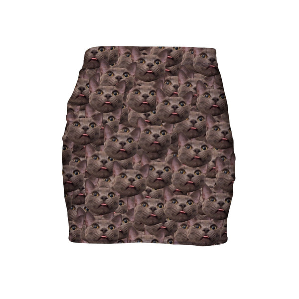 Animal Face Custom Mini Skirt-Shelfies-| All-Over-Print Everywhere - Designed to Make You Smile
