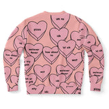 Sassy Hearts Sweater-Subliminator-| All-Over-Print Everywhere - Designed to Make You Smile