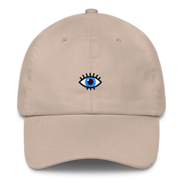 Eye Dad Hat-Shelfies-Beige-| All-Over-Print Everywhere - Designed to Make You Smile