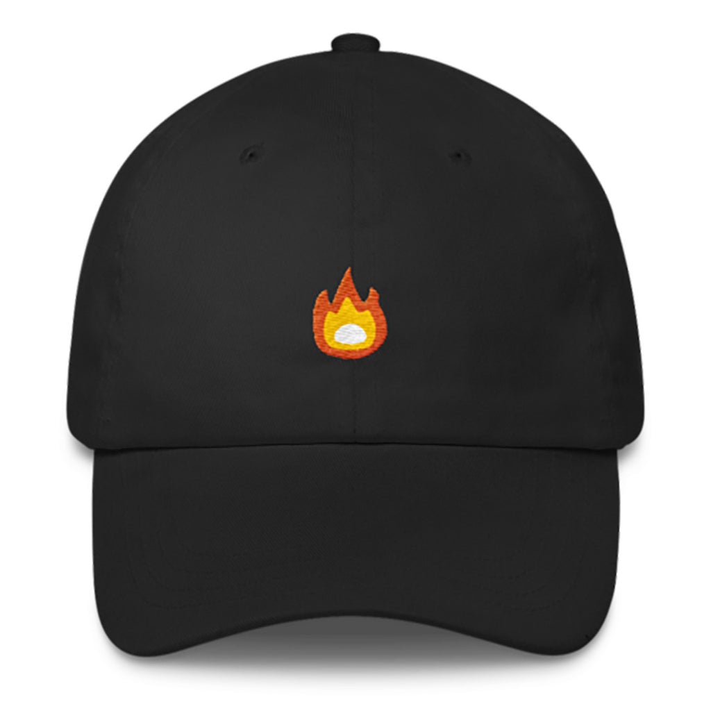 Fire Dad Hat-Shelfies-Black-| All-Over-Print Everywhere - Designed to Make You Smile