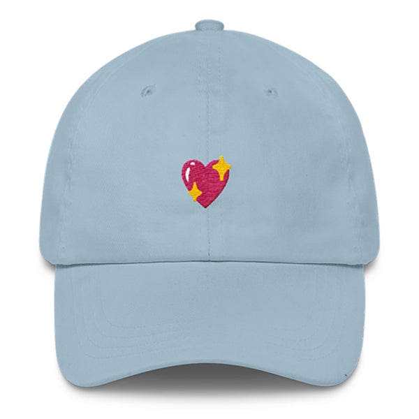Heart Sparkle Dad Hat-Shelfies-Light Blue-| All-Over-Print Everywhere - Designed to Make You Smile