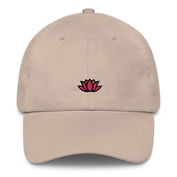 Lotus Dad Hat-Shelfies-Beige-| All-Over-Print Everywhere - Designed to Make You Smile