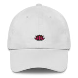 Lotus Dad Hat-Shelfies-White-| All-Over-Print Everywhere - Designed to Make You Smile