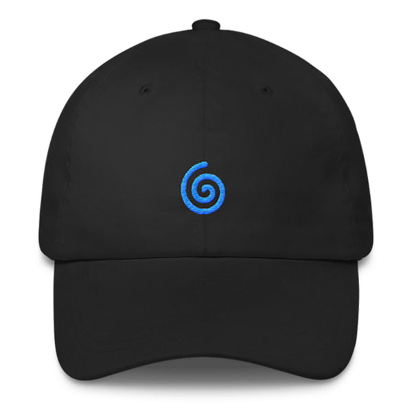 Swirl Dad Hat-Shelfies-Black-| All-Over-Print Everywhere - Designed to Make You Smile