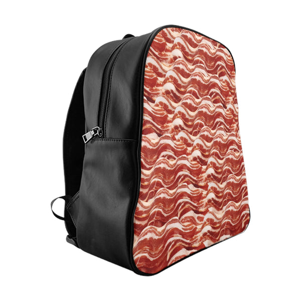 Bacon Invasion Backpack-Printify-Large-| All-Over-Print Everywhere - Designed to Make You Smile