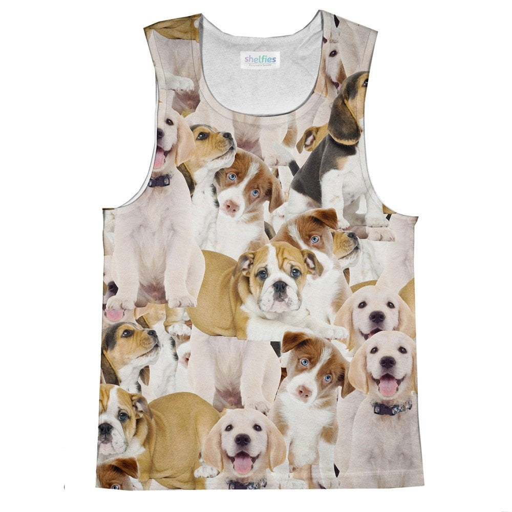 Doggy Invasion Tank Top-kite.ly-| All-Over-Print Everywhere - Designed to Make You Smile