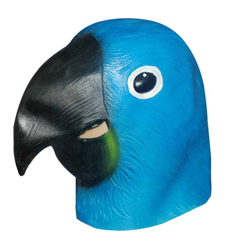 Blue Parrot Head Animal Mask-Shelfies-| All-Over-Print Everywhere - Designed to Make You Smile