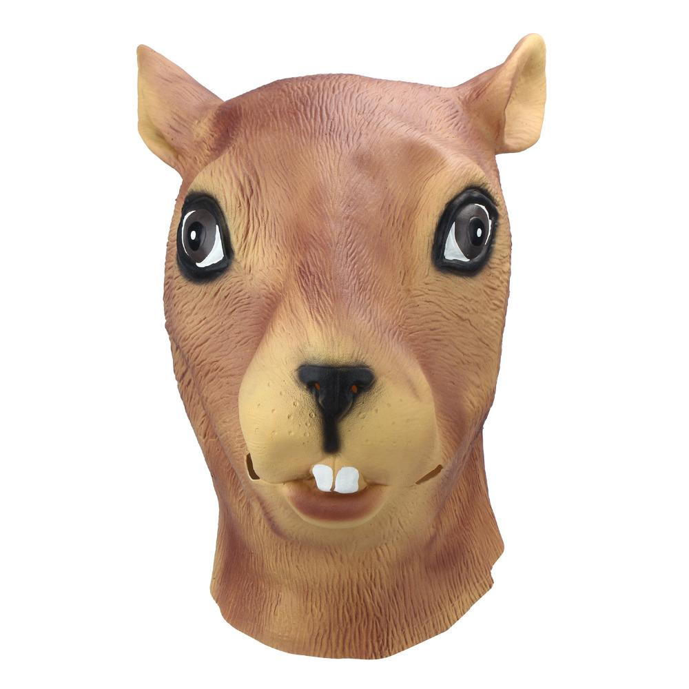 Squirrel Animal Head Mask-Shelfies-| All-Over-Print Everywhere - Designed to Make You Smile
