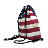 American Flag Drawstring Bag-Shelfies-| All-Over-Print Everywhere - Designed to Make You Smile