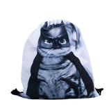 BatCat Drawstring Bag-Shelfies-One Size-| All-Over-Print Everywhere - Designed to Make You Smile