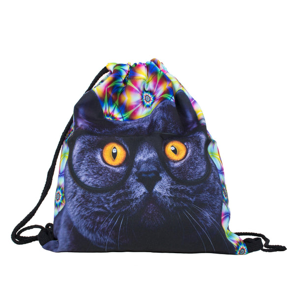 Cat Trip Drawstring Bag-Shelfies-7-China-| All-Over-Print Everywhere - Designed to Make You Smile