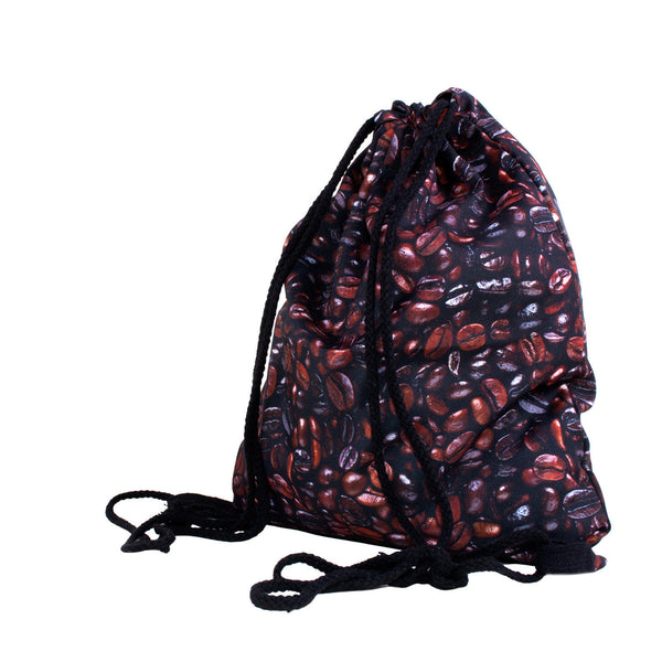 Coffee Invasion Drawstring Bag-Shelfies-One Size-| All-Over-Print Everywhere - Designed to Make You Smile