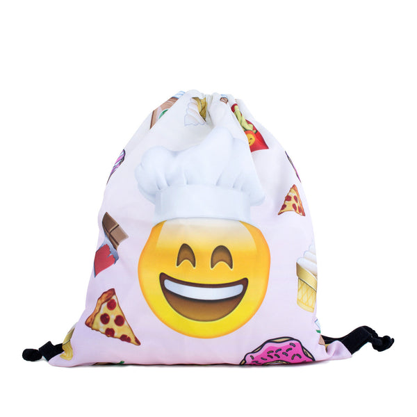 Emoji Chef Drawstring Bag-Shelfies-One Size-| All-Over-Print Everywhere - Designed to Make You Smile