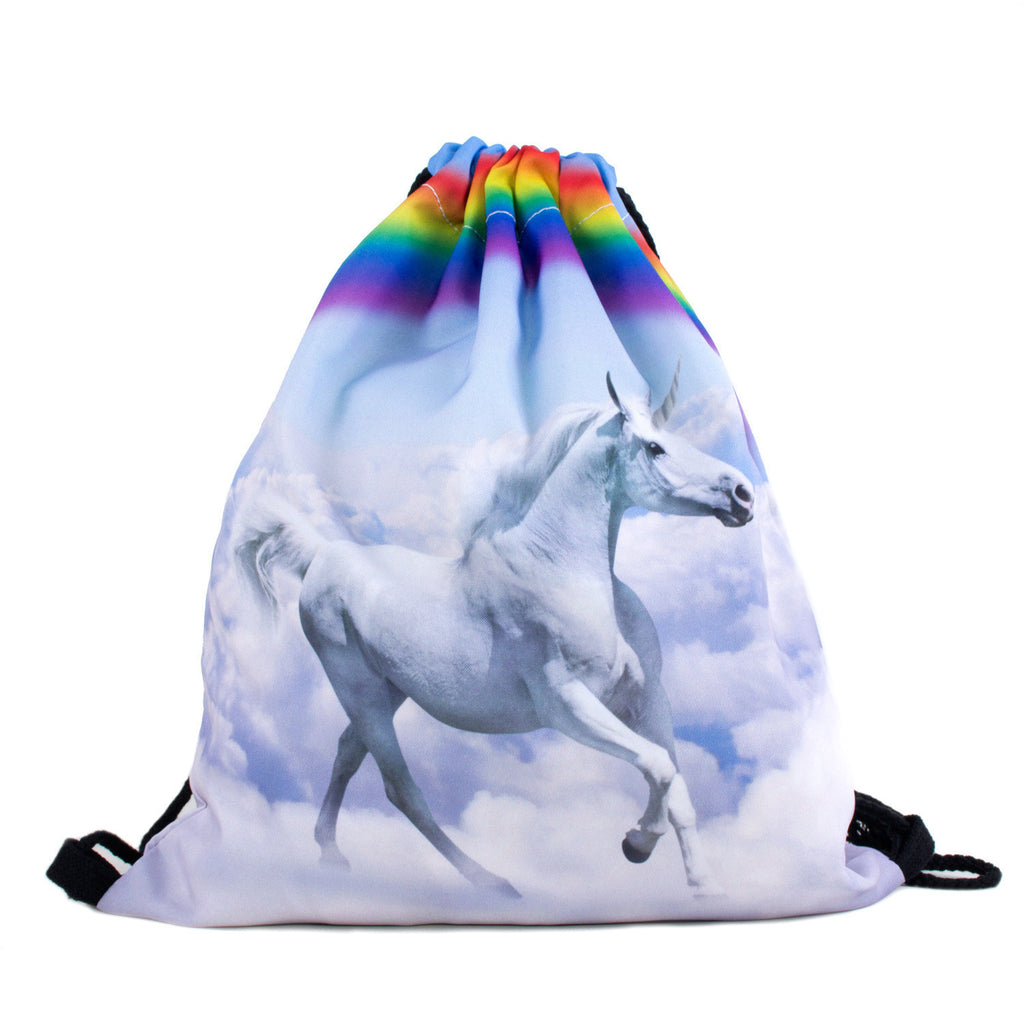 Magical Unicorn Drawstring Bag-Shelfies-| All-Over-Print Everywhere - Designed to Make You Smile