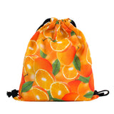 Oranges Invasion Drawstring Bag-Shelfies-One Size-| All-Over-Print Everywhere - Designed to Make You Smile