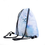 Pastel Clouds Cat Drawstring Bag-Shelfies-One Size-| All-Over-Print Everywhere - Designed to Make You Smile