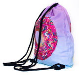 Pink Donut Drawstring Bag-Shelfies-| All-Over-Print Everywhere - Designed to Make You Smile