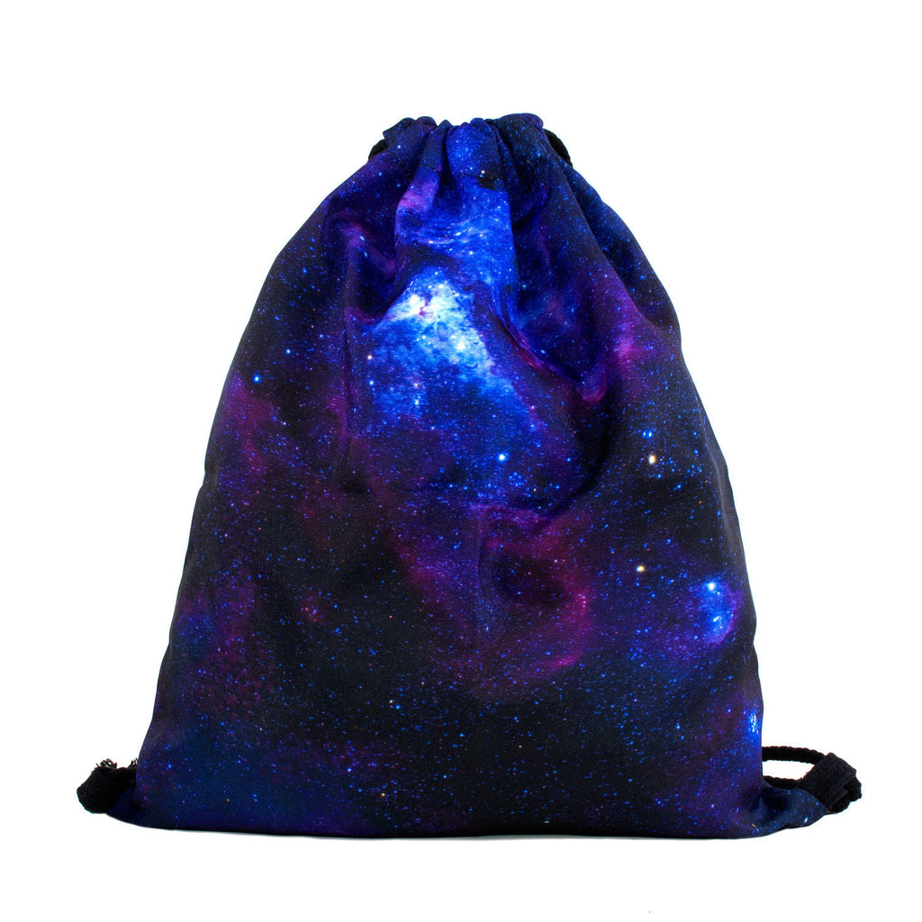 Purple Galaxy Drawstring Bag-Shelfies-One Size-| All-Over-Print Everywhere - Designed to Make You Smile