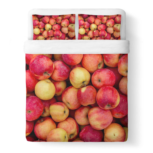 Apple Invasion Duvet Cover-Gooten-Queen-| All-Over-Print Everywhere - Designed to Make You Smile