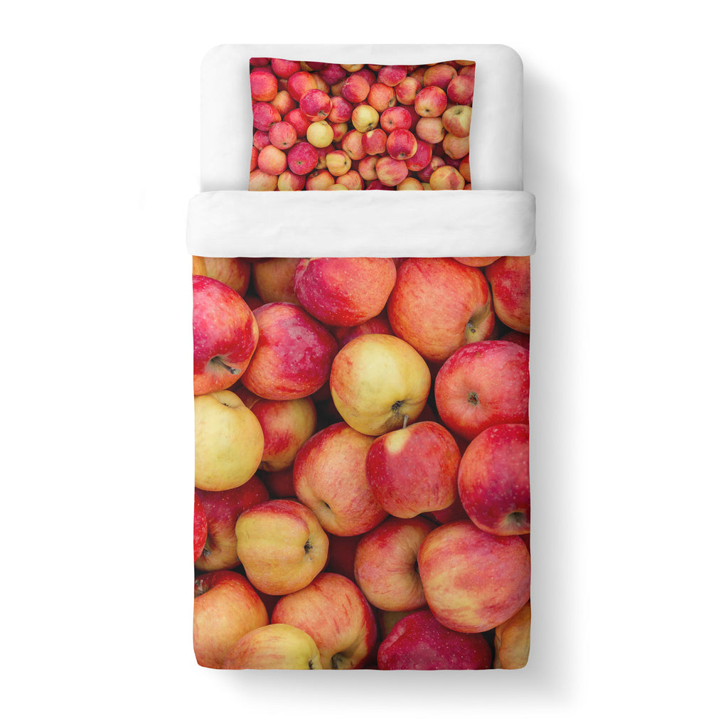 Apple Invasion Duvet Cover-Gooten-Twin-| All-Over-Print Everywhere - Designed to Make You Smile