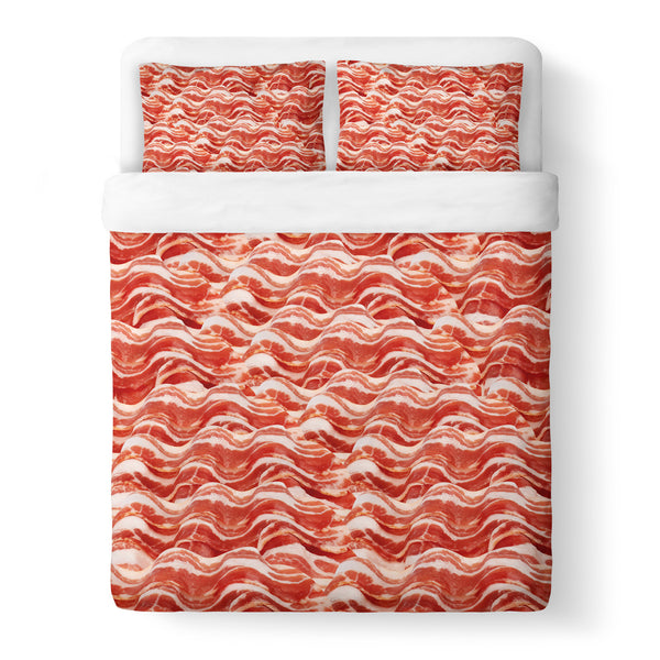 Bacon Invasion Duvet Cover-Gooten-Queen-| All-Over-Print Everywhere - Designed to Make You Smile