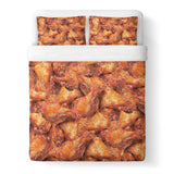 Chicken Wings Invasion Duvet Cover-Gooten-Queen-| All-Over-Print Everywhere - Designed to Make You Smile