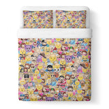 Emoji Invasion Duvet Cover-Gooten-Queen-| All-Over-Print Everywhere - Designed to Make You Smile