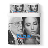 Talk Bernie To Me Duvet Cover-Gooten-Queen-| All-Over-Print Everywhere - Designed to Make You Smile