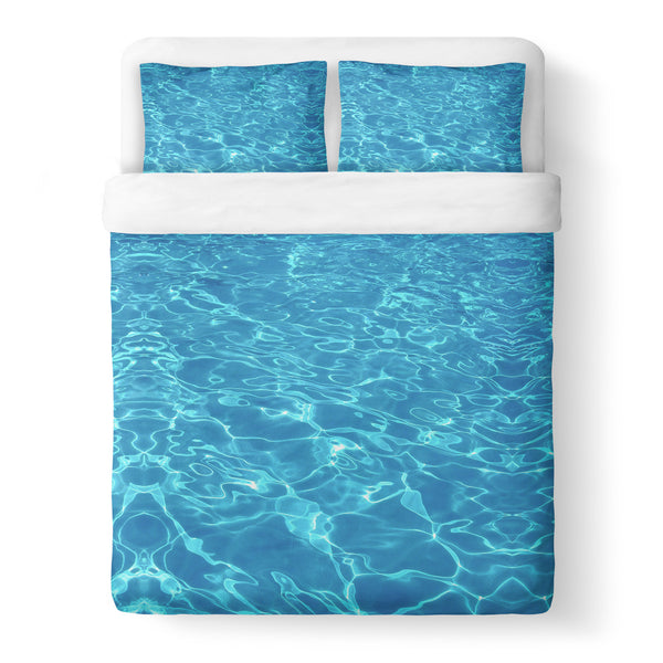 Water Duvet Cover-Gooten-Queen-| All-Over-Print Everywhere - Designed to Make You Smile