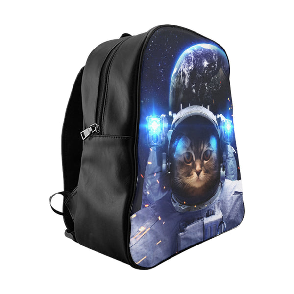 Astronaut Cat Backpack-Printify-Large-| All-Over-Print Everywhere - Designed to Make You Smile