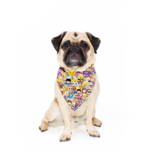 Emoji Madness Pet Bandana-Gooten-24x24 inch-| All-Over-Print Everywhere - Designed to Make You Smile