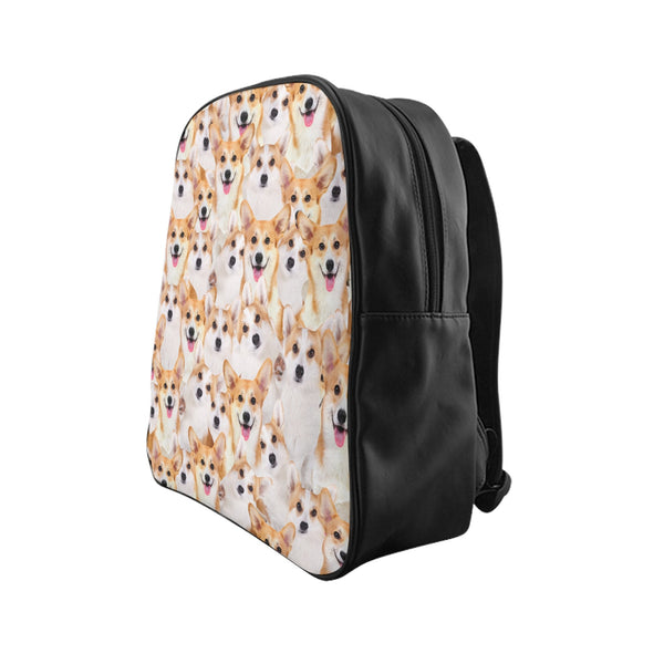 Corgi Invasion Backpack-Printify-Large-| All-Over-Print Everywhere - Designed to Make You Smile