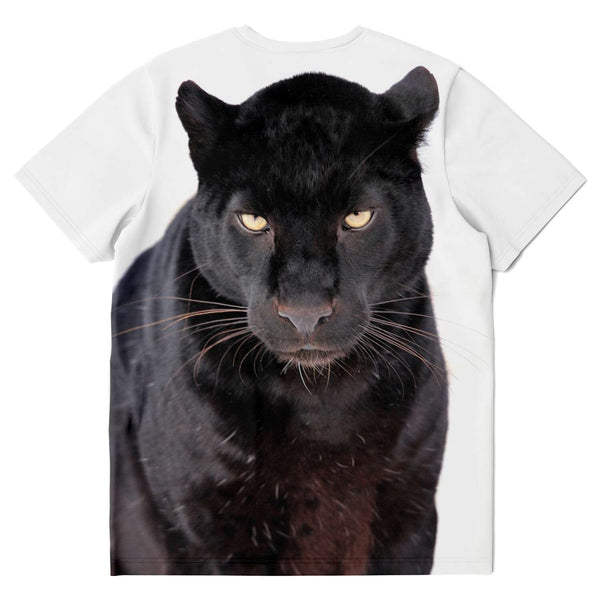 Black Leopard Face T-Shirt-Subliminator-| All-Over-Print Everywhere - Designed to Make You Smile
